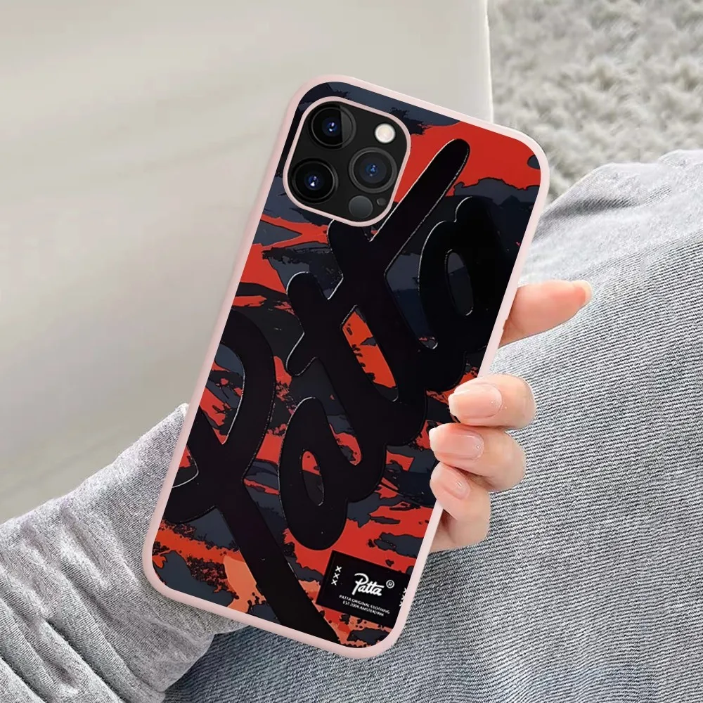 Fashion P-patta Phone Case Soft Solid Color For Iphone 14 11 12 13 Mini Pro Max 7 8 Plus 6 6s X Xs Max Xr