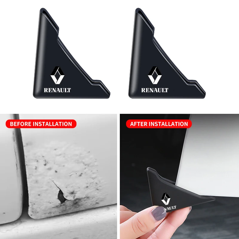 

2Pcs Silicone Car Door Corner Cover Anti-Scratch Protection Stickers For Renault Skoda Peugeot Citroen Infiniti Dacia Cadillac