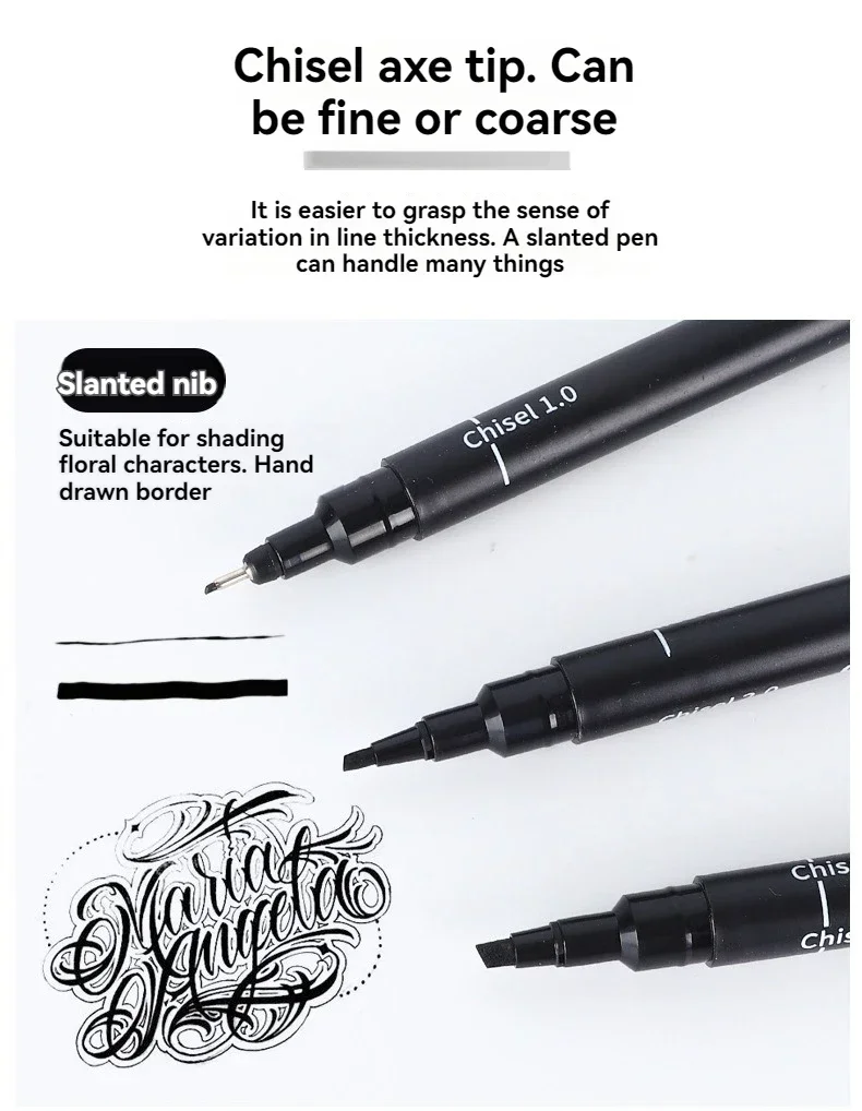 3/15 Spitzen schwarze Pigment-Mikrostift-Fineliner-Tintenstifte, Zeichnungskünstler-Illustrationsstifte Multiliner zum Skizzieren, Anime-Manga-Design – Detail 10