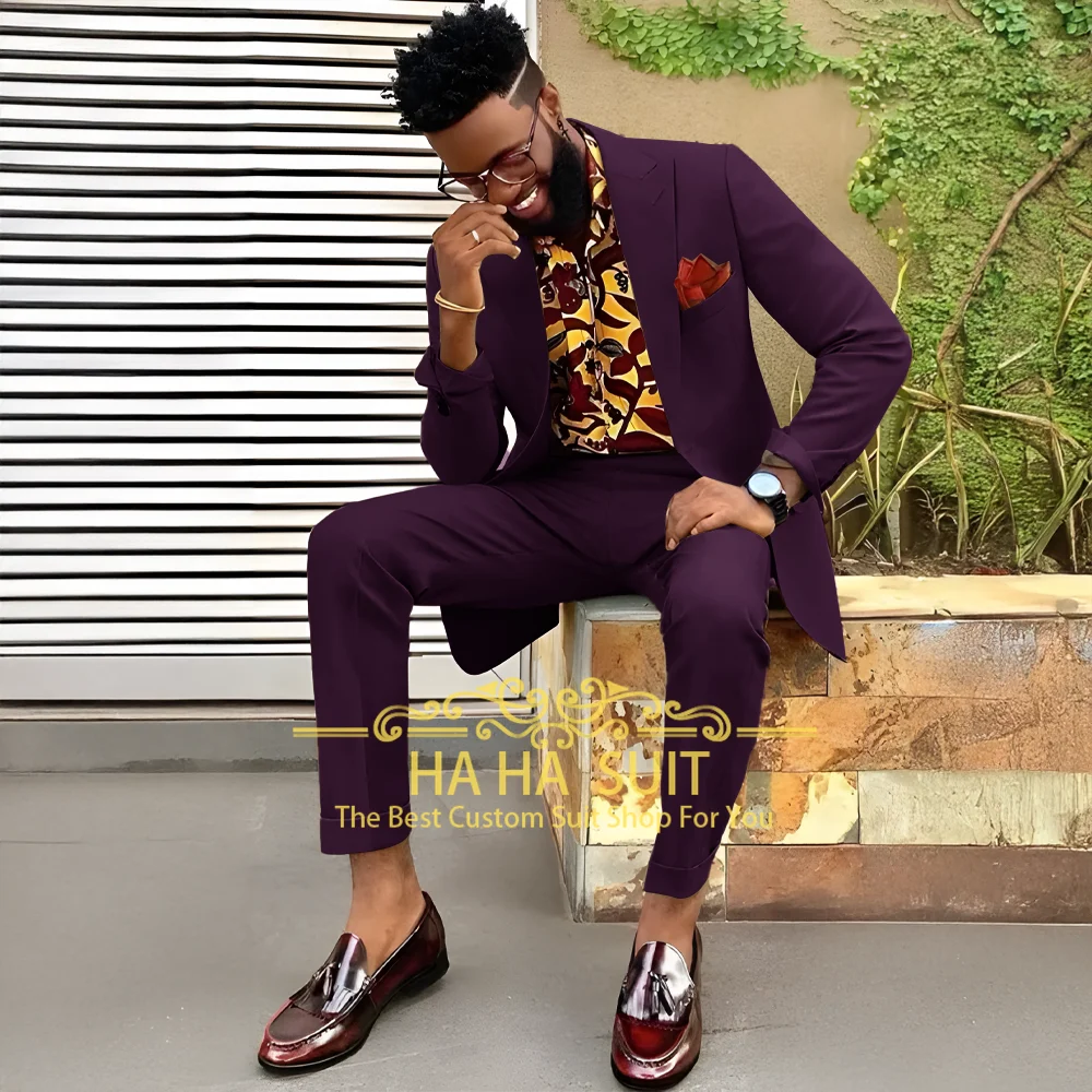 

Men Suit 2025New Fashion Groom Groomsman Wedding Party Prom Male Formal Occasion Tuxedos 3 Piece Set Blazer Pants