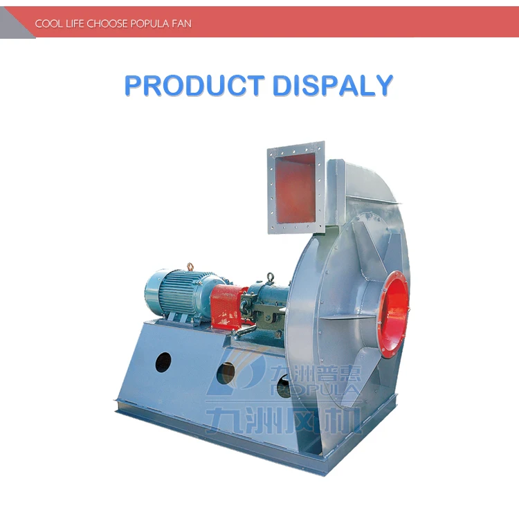 500KW High Pressure Air Centrifugal Fan Blower with Super Wind