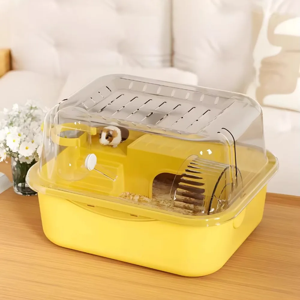 Deluxe-Hamsterkäfig aus Acryl, großer Raum, goldenes Hamsterhaus, faltbar und für den Außenbereich, Kunststofftablett, Heimtierbedarf, Box-Verpackung – Detail 34