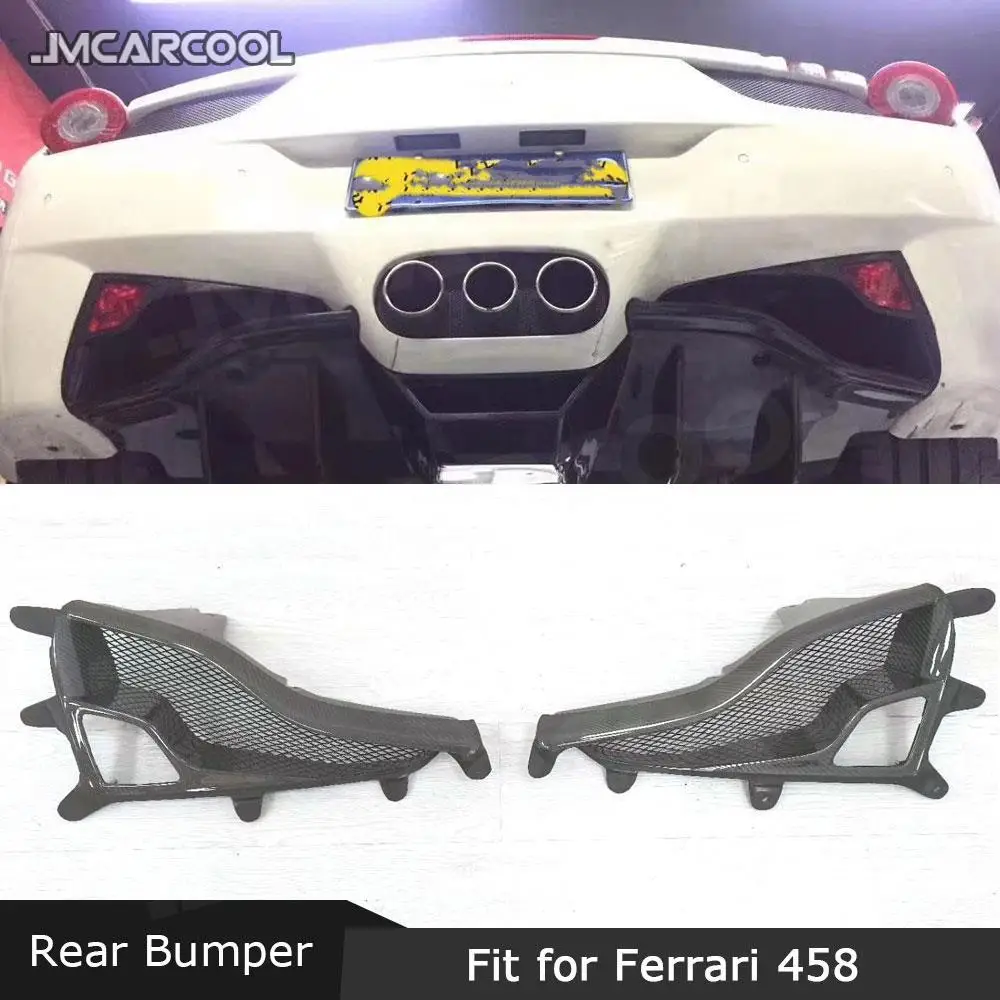 

JMCARCOOL абажур заднего бампера из углеродного волокна, автомобильные аксессуары для Ferrari 458, украшение автомобиля