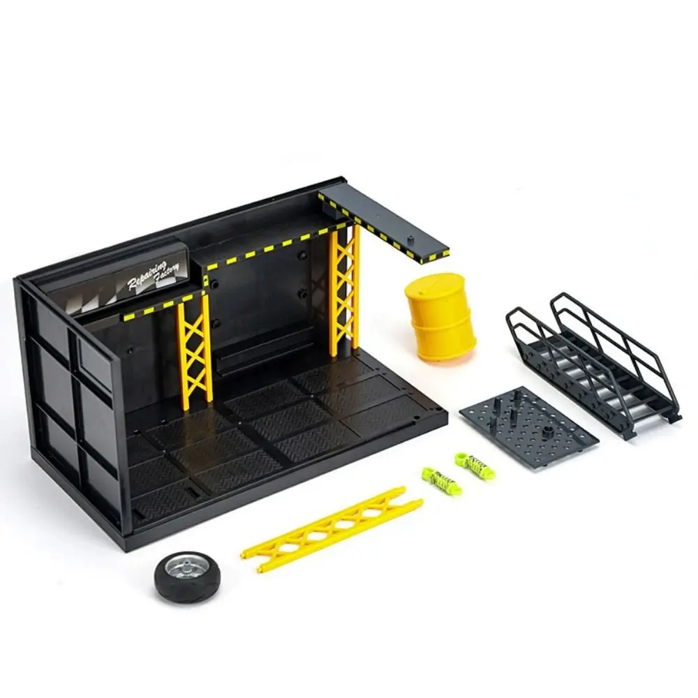 

1:24 масштаб 1:32, освещение, парковка, литой под давлением сплав, миниатюрный автомобиль, модель гаража, имитация пылезащитного чехла, модель автомобиля, дисплей в сборе