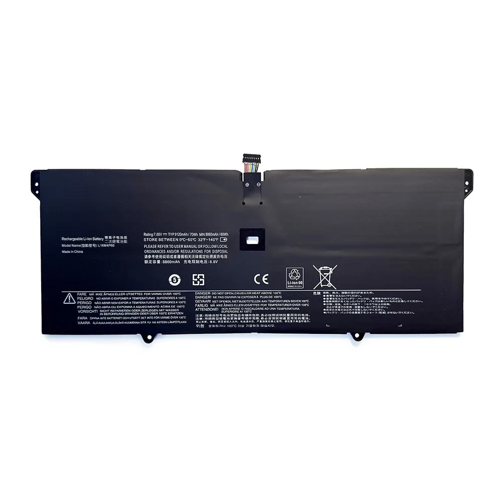 7XINbox L16M4P60 L16C4P61 7.68V 70Wh 9120mAh Laptop Battery For Lenovo Yoga 6 Pro 920 920-13IKB 80Y70023C Series