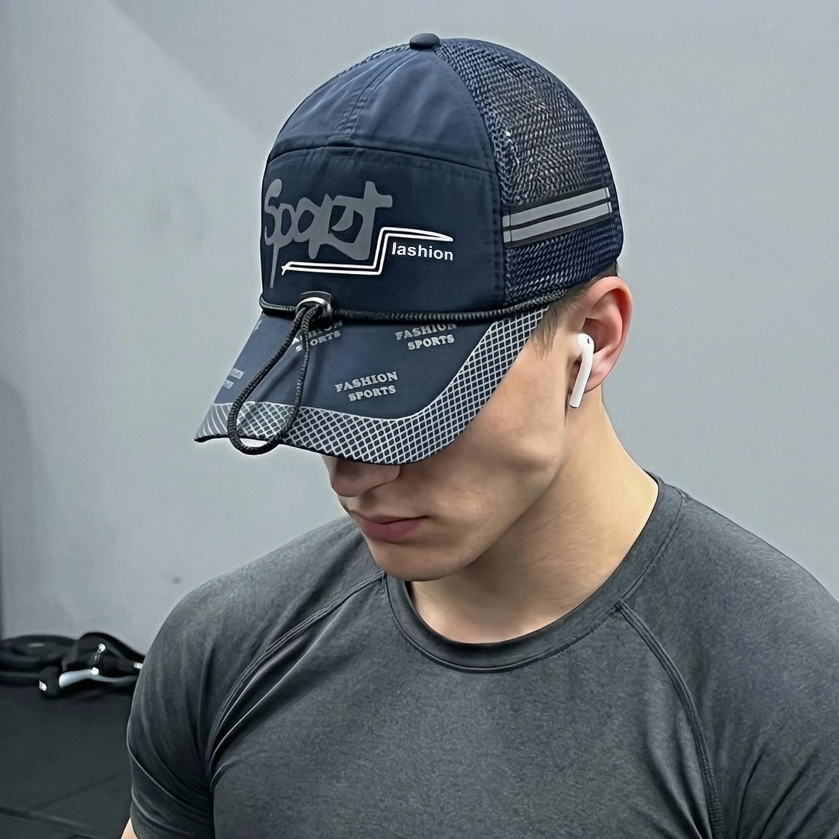 Casual Versatile Baseball Cap Spring and Summer Outdoor Sun Protection Breathable Fishing Duckbill Cap Round Top Big Brim Hat