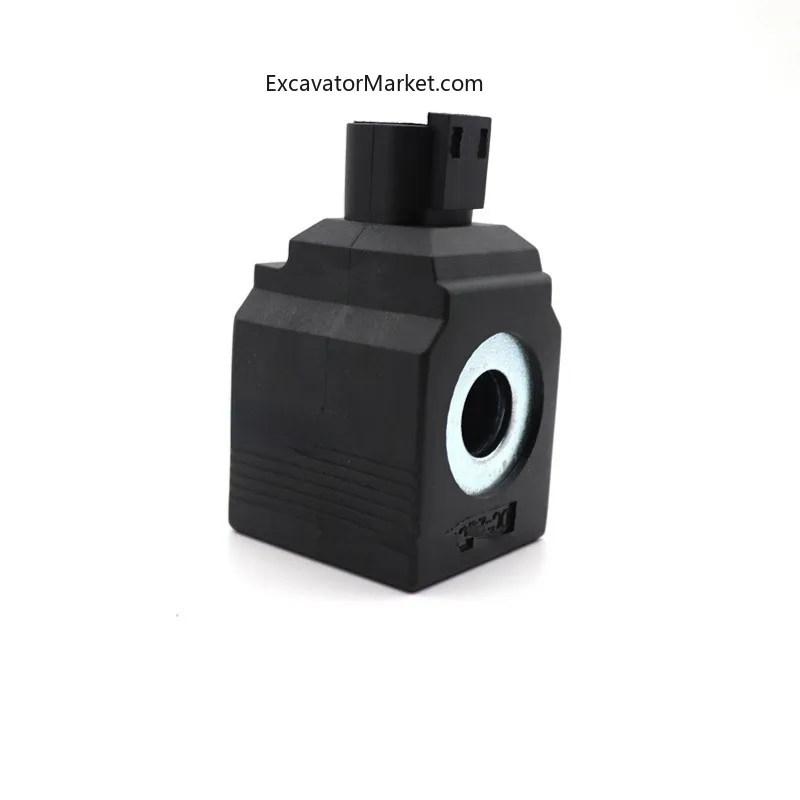 For excavator For JCB 12V24V Two-pin pilot safety lock rotary solenoid valve core coil high quality excavator accessories