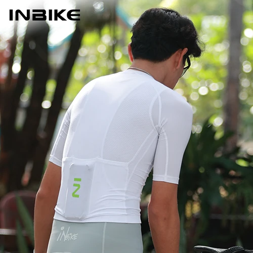 Imagen 2 del producto INBIKE-Camiseta de ciclismo para hombre, camiseta transpirable de secado rápido de manga corta para bicicleta de montaña y carretera, ropa de verano para hombre