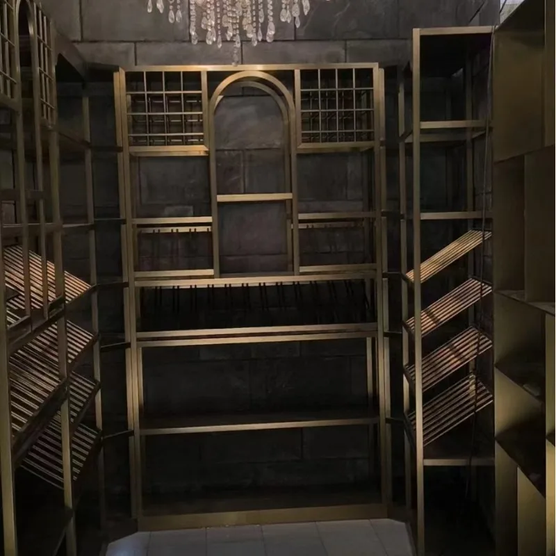 European and American wine cellars American stainless steel wine cabinets, red wine racks, brandy wine cabinets
