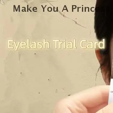 1PCS Professional False Lash Trial Card Kit Try-On Effect Lashes Style Display Board for Eyelash Extensions Supplies