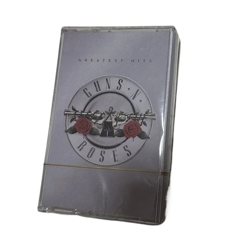 En Stock, Cassette de Guns N' Roses Greatest Hits, Compilación de Hard Rock y Metal, Nuevo Sellado con Libro de Letras