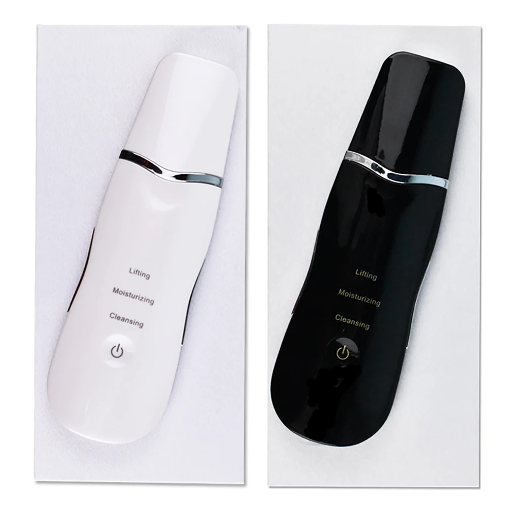 Electric Ultrasonic Skin Scrubber Deep Vibrate Facial Cleaner Shovel Face Scrubber Peeling Black Head Remover Face Lifting Tool