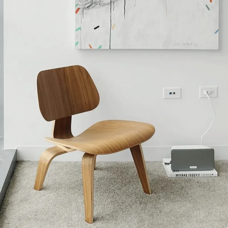 Design Chair For Leisure Outdoor Balcony Solid Wood Small Low Chair Stool Or Hostel Leisure Chair