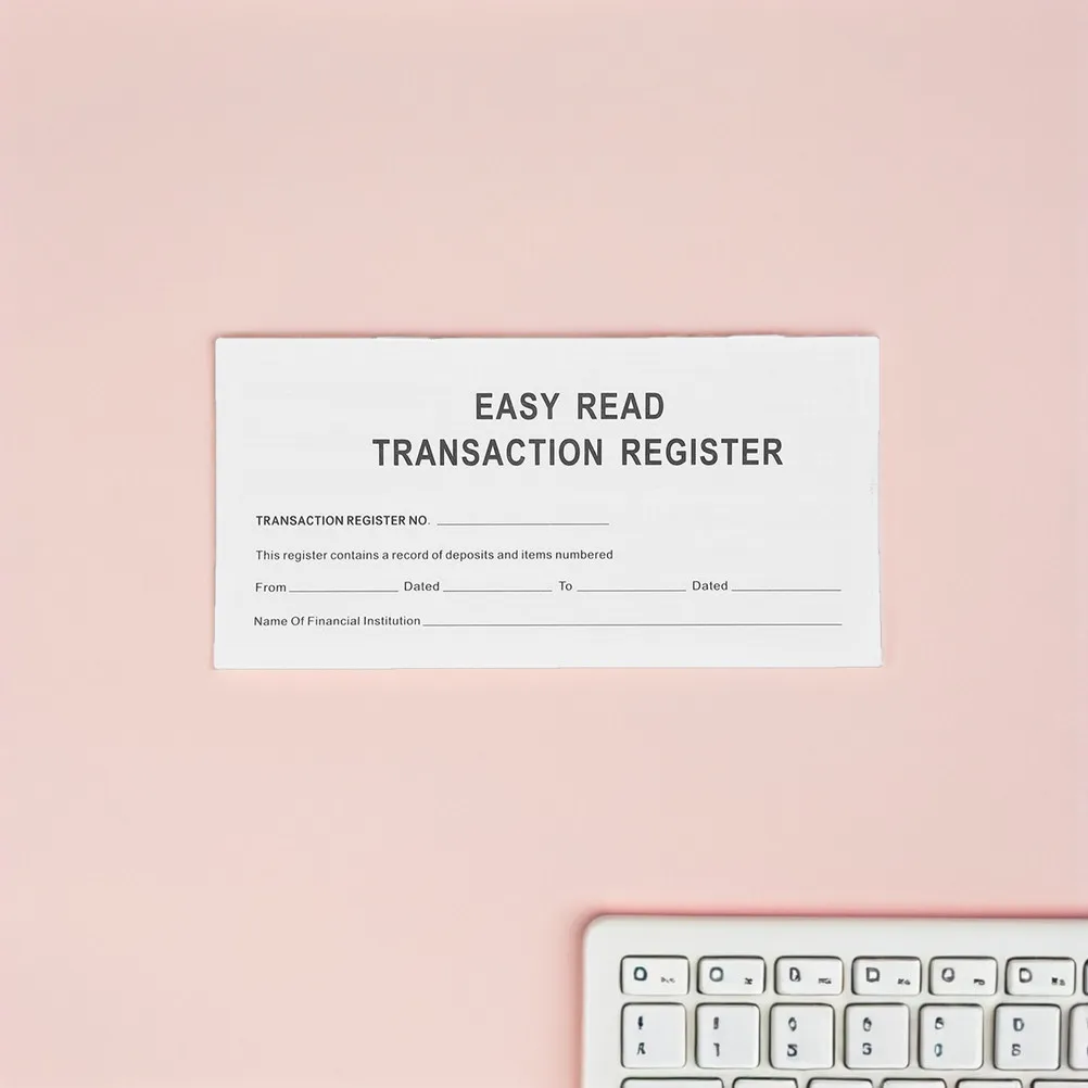 Compact Checkbook Register for Efficient Expense Tracking