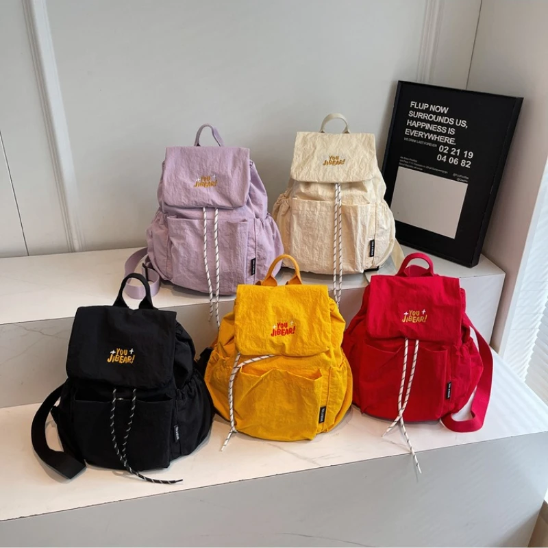 New Couple Backpack Fashionable and High-quality Nylon Travel Backpack Casual and Versatile Multifunctional Women's Backpack