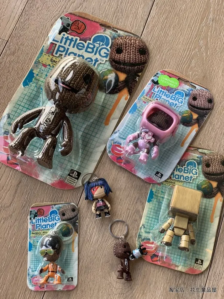 LittleBigPlanet Sackboy Cute Game Anime Figurine Keychain Models Kawaii Little Big Planet Robot Kitty Action Figure Toys Gift