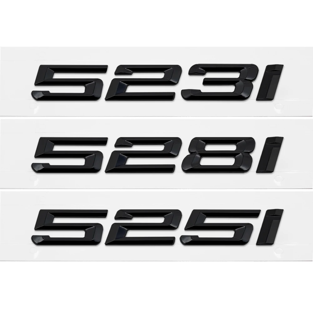 For BMW 5 Series Accessories 528i 525i 523i 528 E53 E90 E71 F11 M5 GT Metal Plastic Number Decal Auto Rear Trunk Badge Emblem