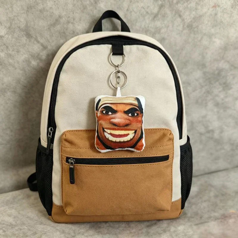 10cm Funny Keychain Pressing Can Make Sound Overwatch 2 Hero Maugaloa Malosi Mauga‌ Pendent Bag Decor view 4