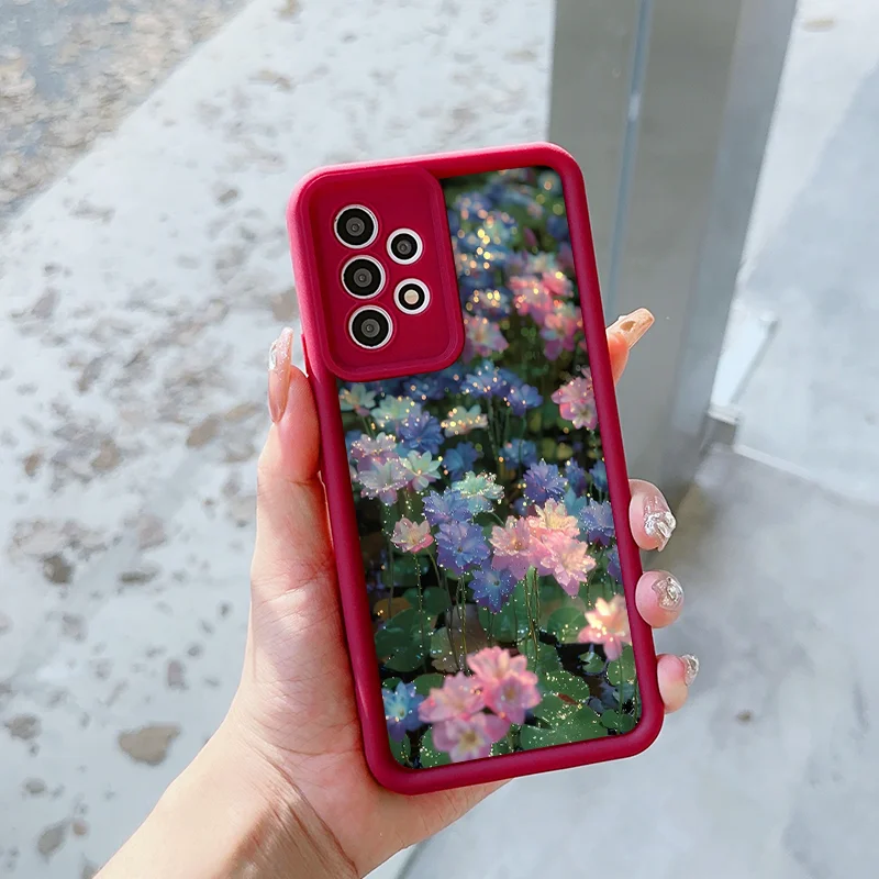 حافظة هاتف أنيقة مطبوعة على شكل زهرة اللوتس لهاتف Xiaomi 17 PRO MAX 15T Pro 15 Ultra 14 T 13 12 T 11 Lite 5G غطاء ناعم من الزهور Fundas