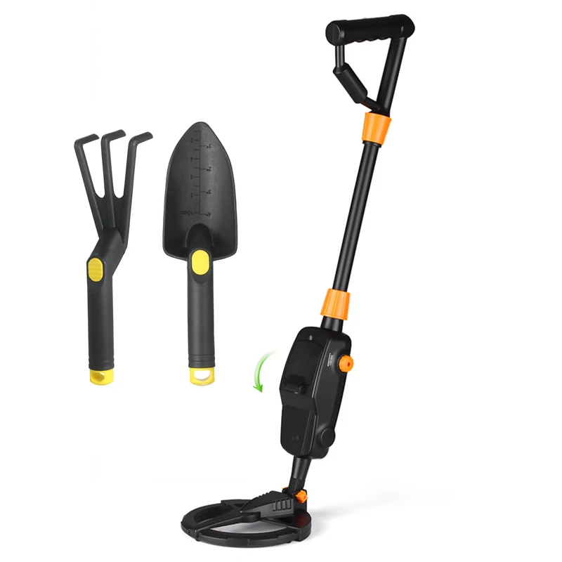 MD1008A Children's metal detector Underground Depth Scanner Adjustable Gold Jewelry   Waterproof Search Seeker Tool+9v battery