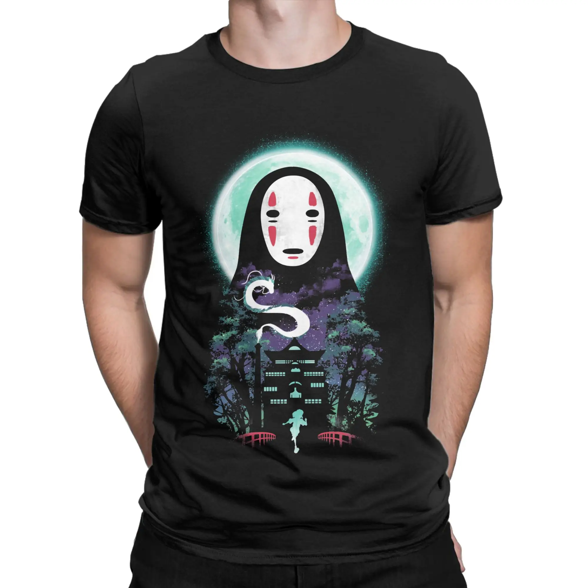 Men Women's Forest T Shirt Miyazakis Hayaos Cotton Tops Hipster Short Sleeve Round Collar Tee Shirt 4XL 5XL 6XL T-Shirt