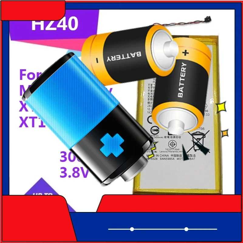 

1 шт. HZ40 для Motorola Moto Z2 play XT1710-06 XT1710-07 XT1710-08 XT1710-09 3000 мАч аккумулятор