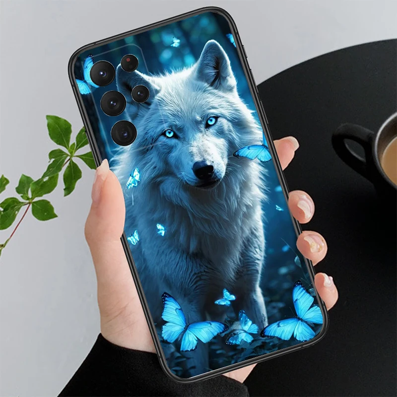 

Phone Case For Samsung A55 A16 A56 A36 A35 A15 A53 A54 A33 A34 A25 A05S A52 A52S A14 A26 A71 Animal Wolf