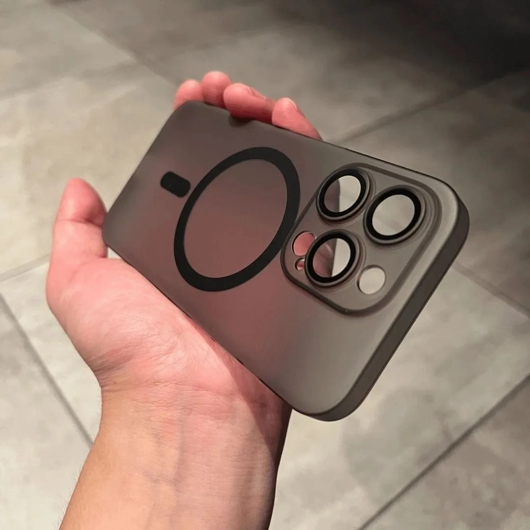 Ultradünne Matte Transluzente Magnetische Hülle für iPhone 17 Air 16 15 14 13 12 11 Pro Max Plus Mit Magsafe Kameraschutz-Abdeckung