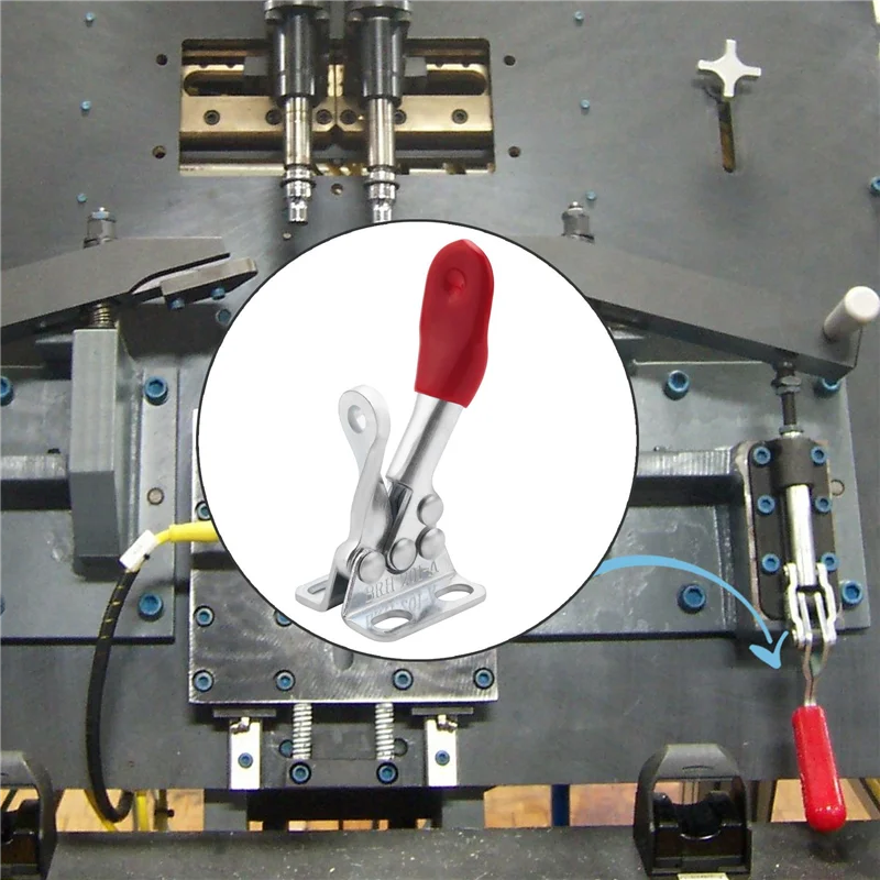 4 PCS 60 Lbs Antislip Covered Hand Tool Toggle Clamp Horizontal Clamp 201A