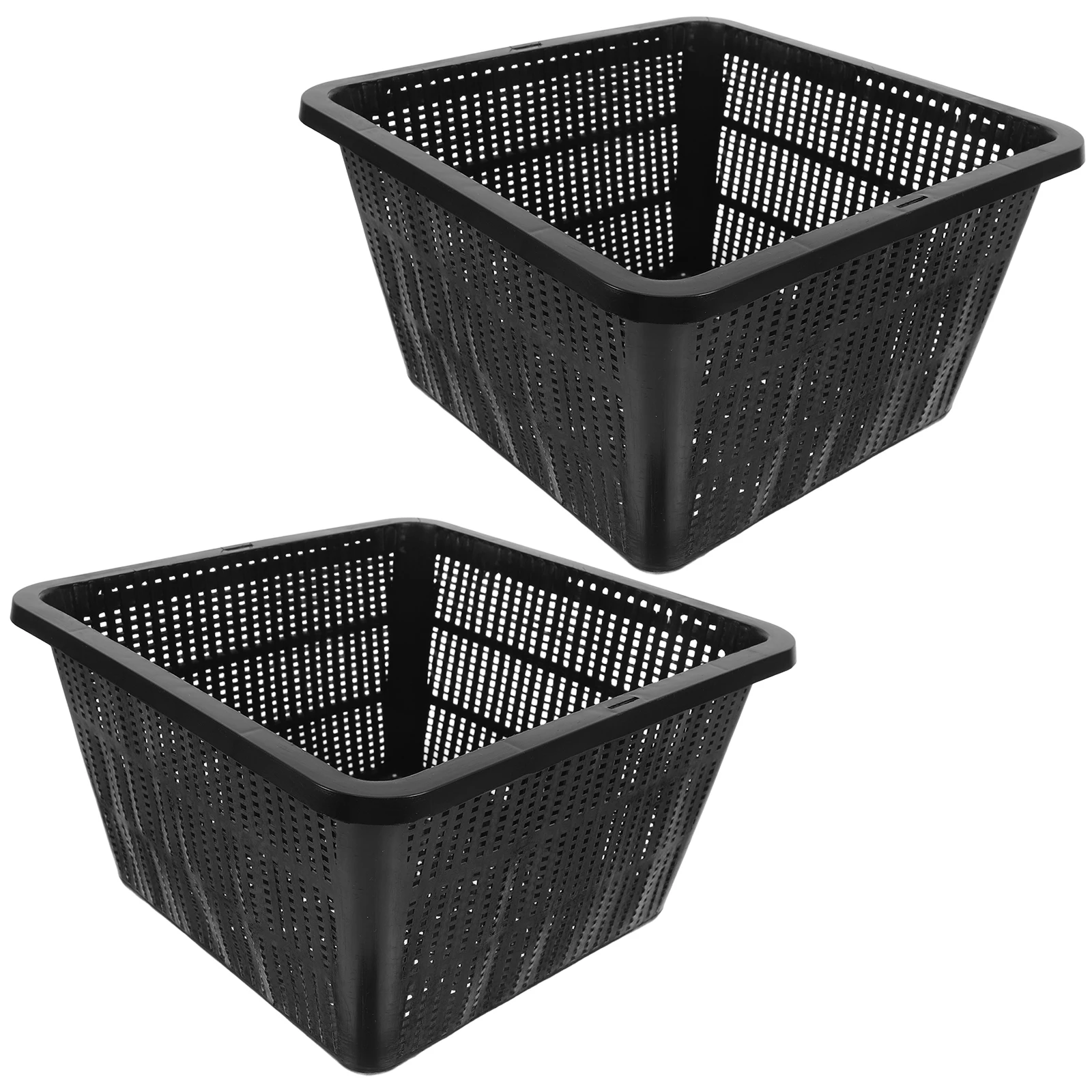 

2pcs Hydroponic Equipment Bucket Net Pot Aquatic Pond Planter Garden Containers Square Basket Cups Soilfree Cultivation Easy