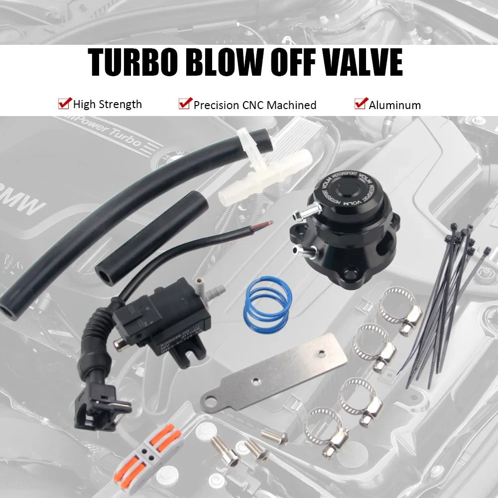 Dump atmosphere blow off Valve Kit for BMW 135/235 F20 F21 F22 F23 F30/F31 aluminum black(make noise version)