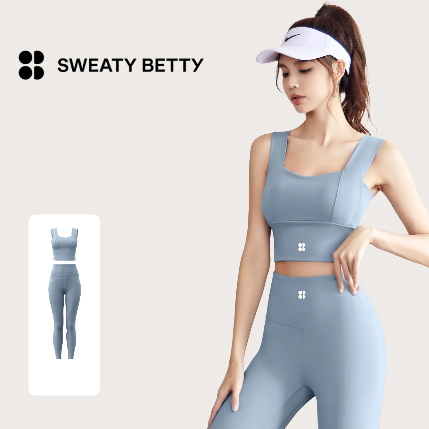 Sweaty Betty Peach Conjunto básico de ioga feminino de alta qualidade Anti vibração fixa conjunto de exercícios de média intensidade conjunto de fitness para corrida interna