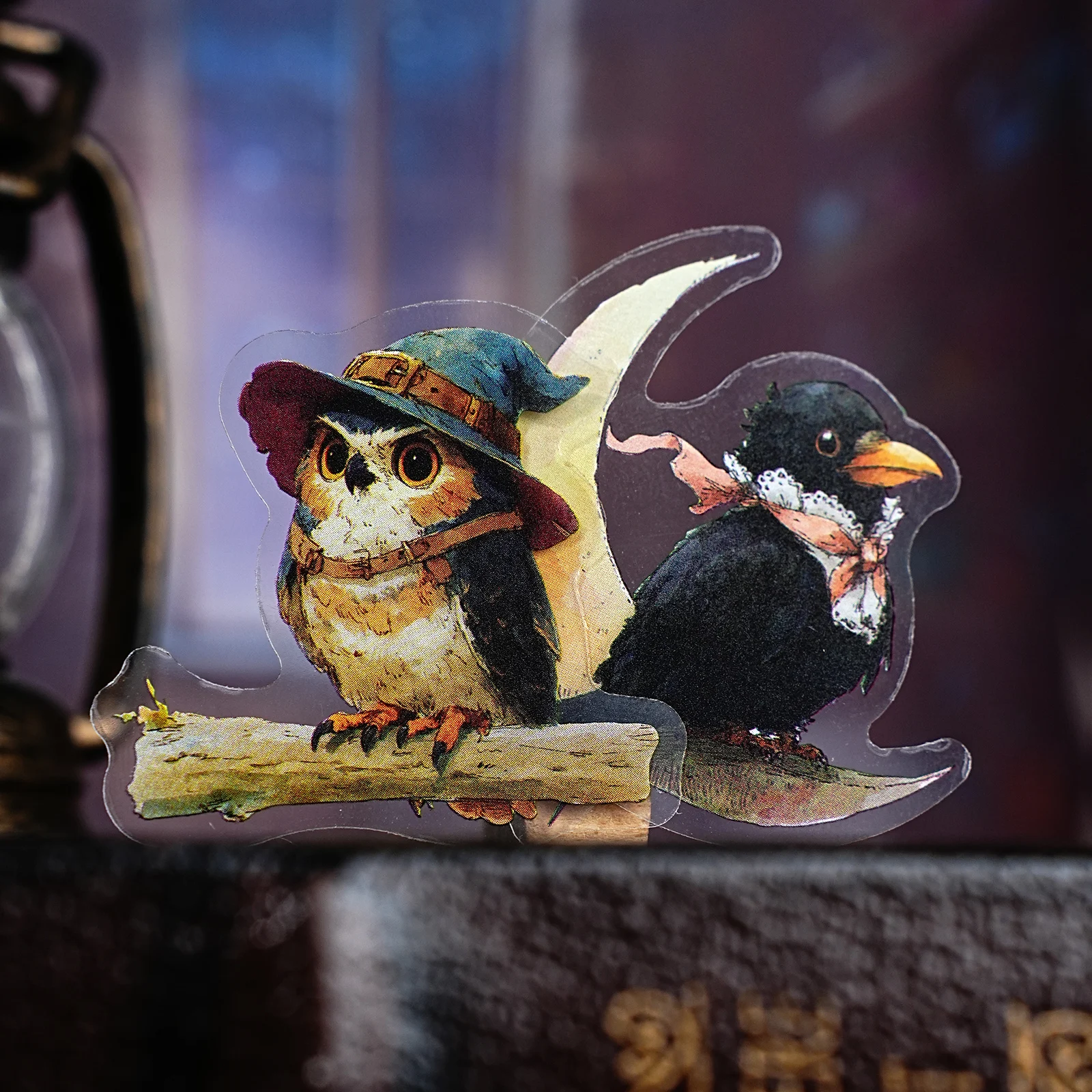 Etori Life الحيوانات السحرية الصينية-الإنجليزية مختلطة الرجعية عنصر الحيوان ملصقات نمط DIY بها بنفسك لوازم القصاصات ، أجهزة الكمبيوتر المحمولة ، الحالات الهاتف ، أكياس ورق الهدايا للأطفال ، ملصقات الألعاب #4