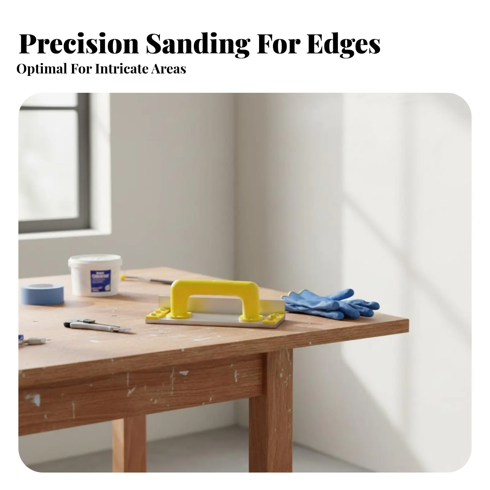 

Internal Corner Sanding Tool Reusable Aluminum Alloy Corner Sander Automatic Sanding Frame Long-Lasting Material for Carpentry