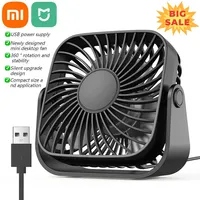 Xiaomi MIJIA 2024 Smart RC Portable Fan USB Desk Fan Table Quiet 360 Degrees Rotatable Head Standing Fans for Room Camping Home