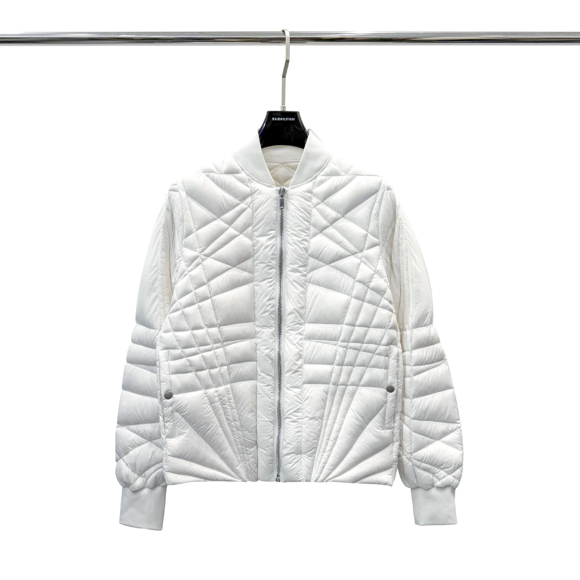 سترة High Street Dark Ro Style Goose Down سترة رجالية للجنسين خفيفة الوزن مصممة ذاتيًا ملابس الشارع الشهير معاطف سفلية #6