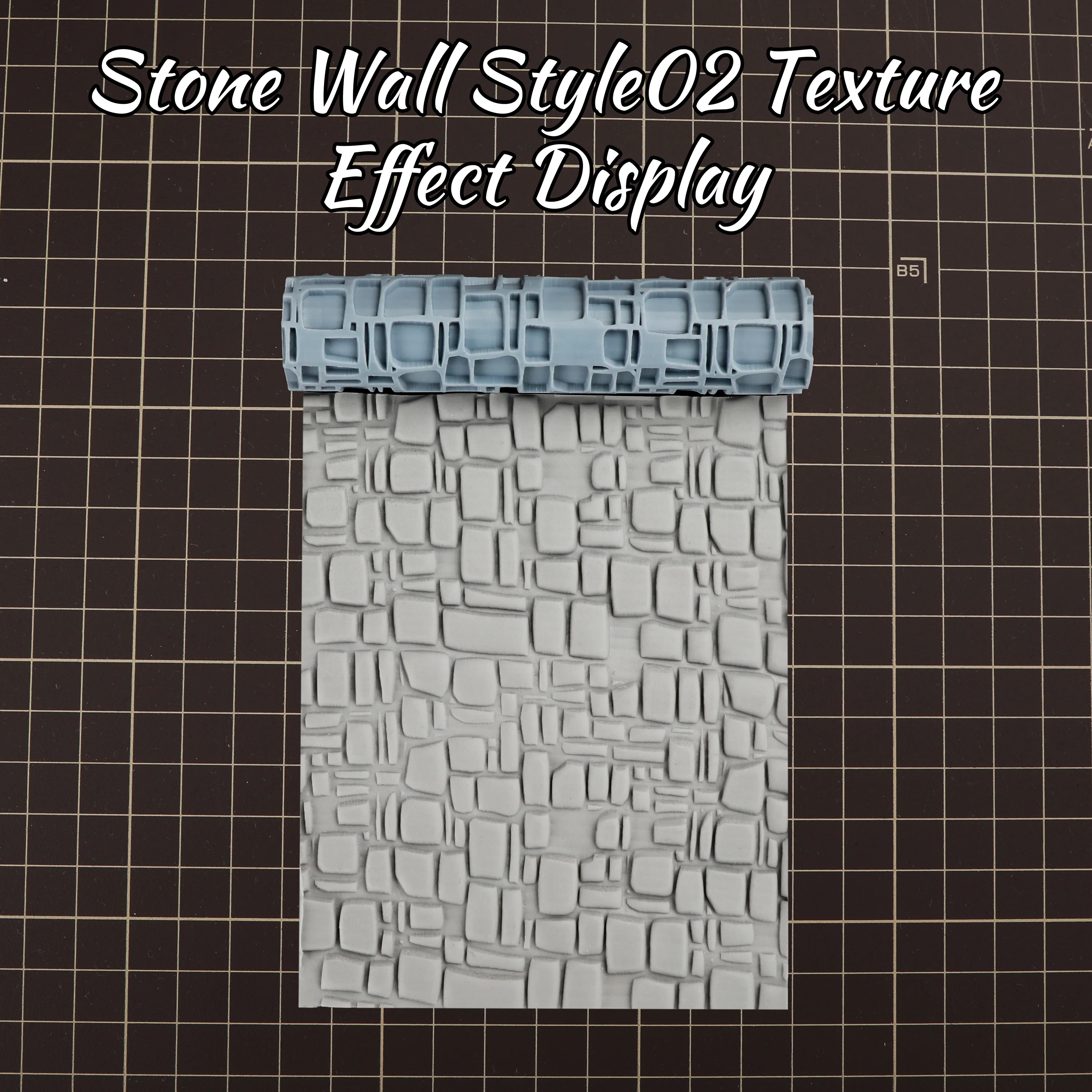 5-teiliges Terrain-Roller-Set – Texturwerkzeug für TTRPG-Dungeon-Böden, schlammige Straßen und zerstörte Wände | Leicht zu reinigen, Geschenk für Modellbauer – Detail 10