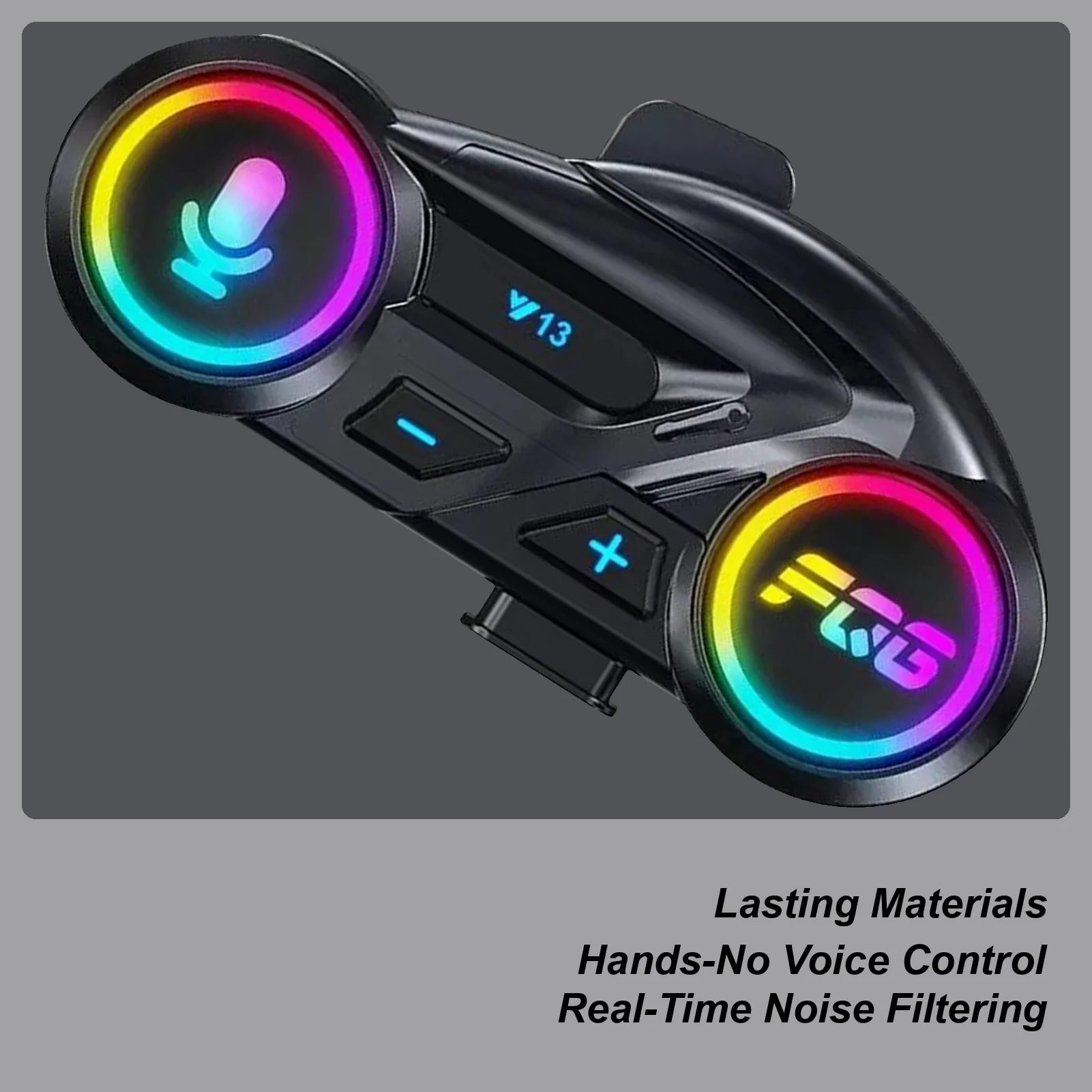 MotorcycleHelmet Headset Motorcycle Wireless Blue tooth Helmet Headset Reduction Waterproof 800mAh Earbud for Snowmobile