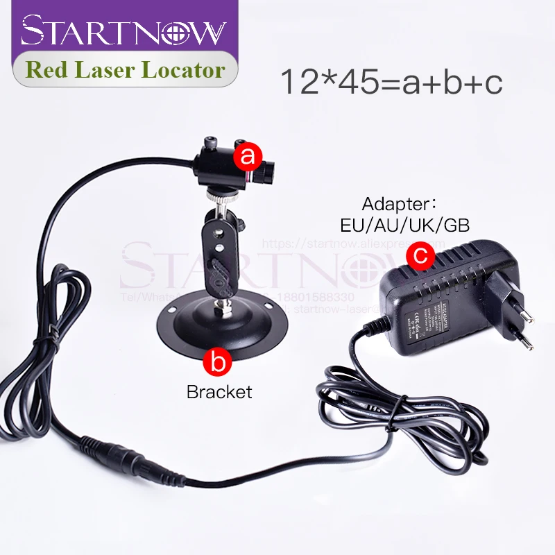 Set 12*45 635nm 10mw 5V Line Type Laser Red Locator For Woodworking CNC Cutting Engraving Laser Marker Alignment Pointer