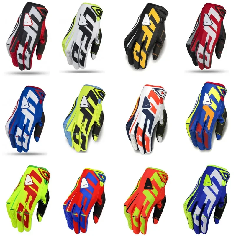 Anti-Slip Full Fingers Motocross Racing Gloves Padded Shock Protection MTB DH MX Dirt Bike Motorcycle Cycling Protective Glove