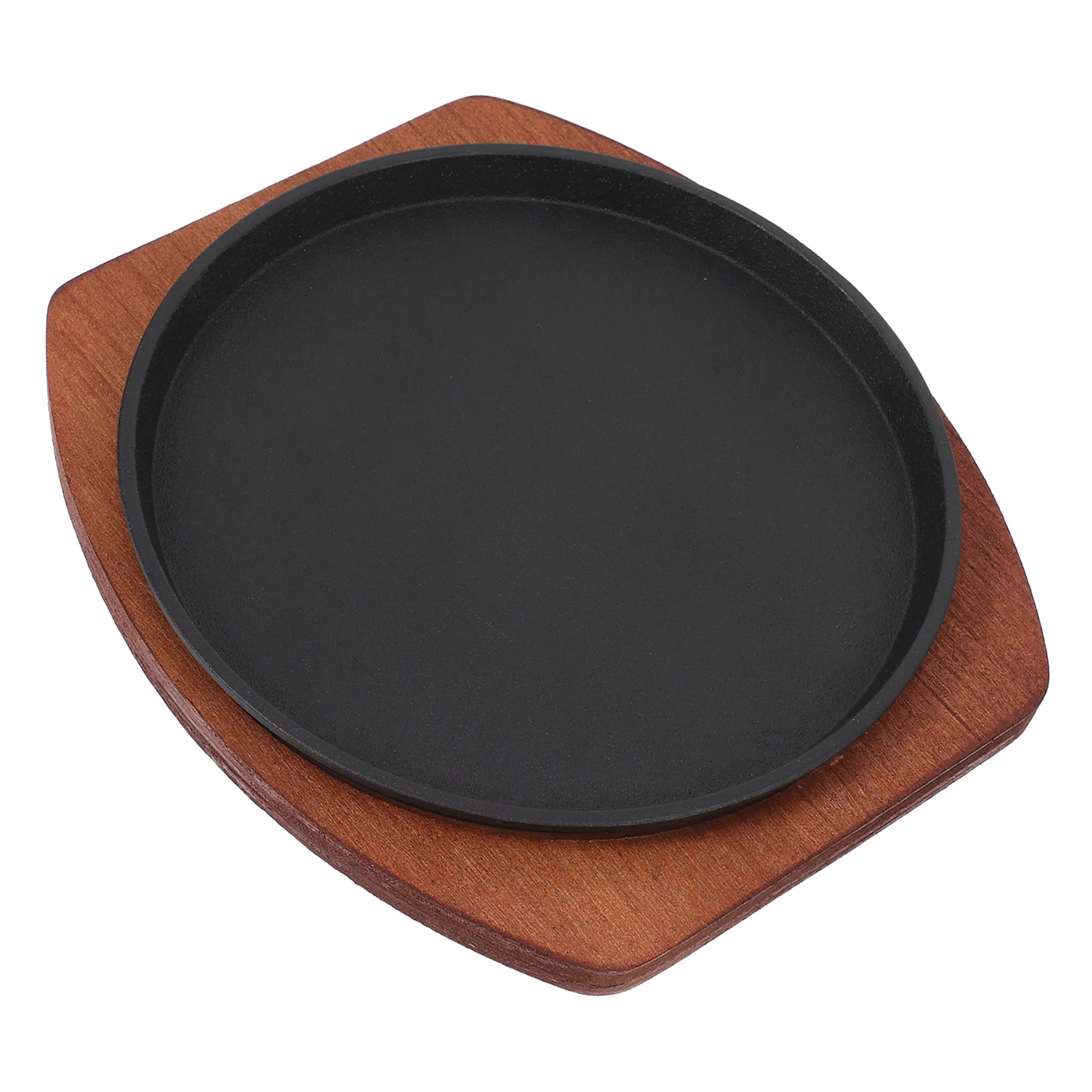 

1Pcs Cast Iron Grill Tray Large Round Bbq Stovetop Nonstick Induction Grill Pan Steak Sausage Vegetable Cooking Plate