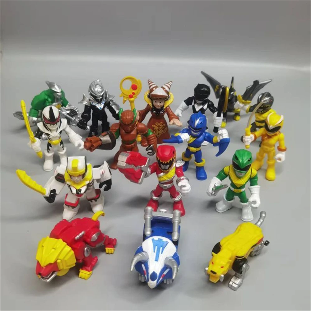 Hasbro Power Rangers amarillo Ranger Red Ranger Blue Ranger productos auténticos a granel tienen defectos modelo muñeca figura de acción regalo de cumpleaños
