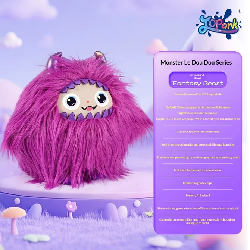دمية JOPARK AI التفاعلية Talking Monster Friend، لعبة الدردشة المنشط بالصوت، رفيق آلي لطيف للأطفال