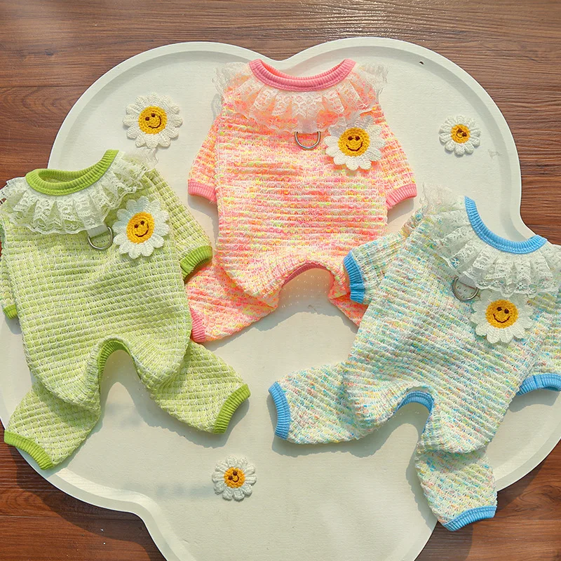 

Dog Clothes Mesh Pink Green Blue Puppy Overalls Tracksuit For Small Medium Dogs Dachshund Chihuahua Dog Hoodie Pants Jumpsuit XL