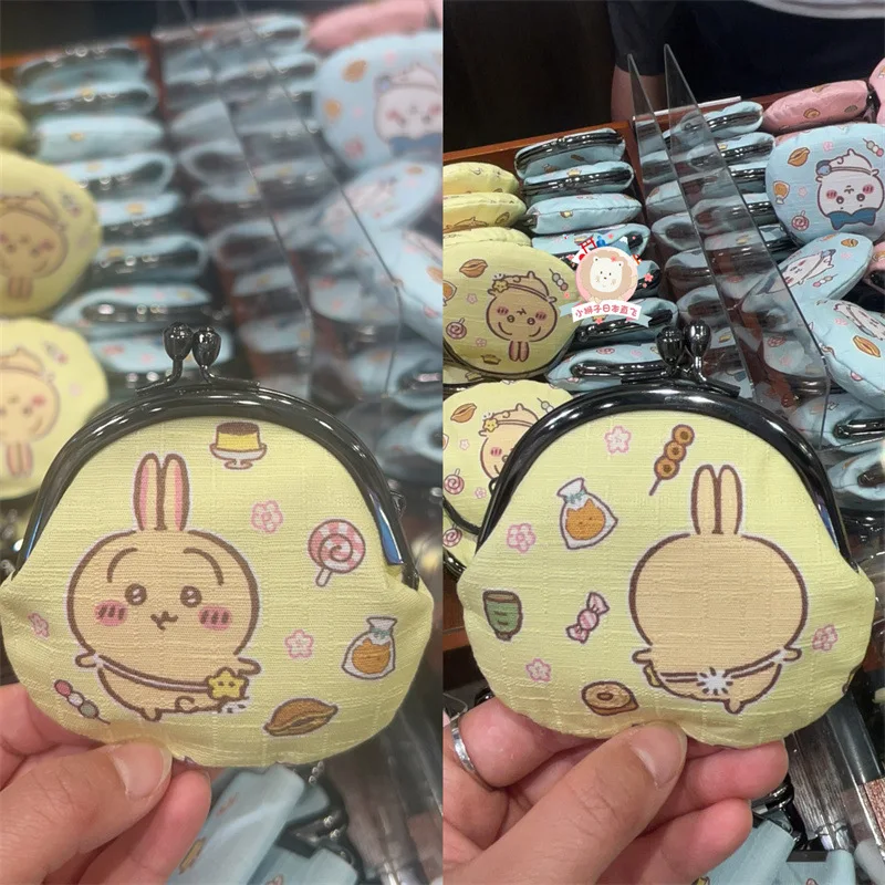 Kawaii تشيكاوا جيكاوا الذهب الكرتون لطيف قليلا ثمانية عملة المحفظة الولايات المتحدة الأمريكية أحمر الشفاه تخزين حقيبة مستحضرات تجميل أنيمي هدية عيد ميلاد