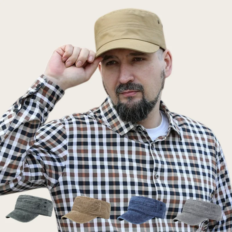Vintage vintage style washed baseball cap, spring and summer outdoor adjustable sunshade duckbill cap,suitable for men and women