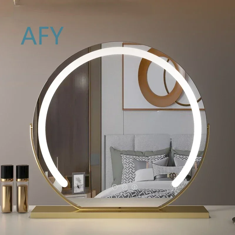 Creativity Desk LED Decorative Mirror for Bedroom Makeup Vanity Standing Full Length Decorative Mirror Large Dekorativer