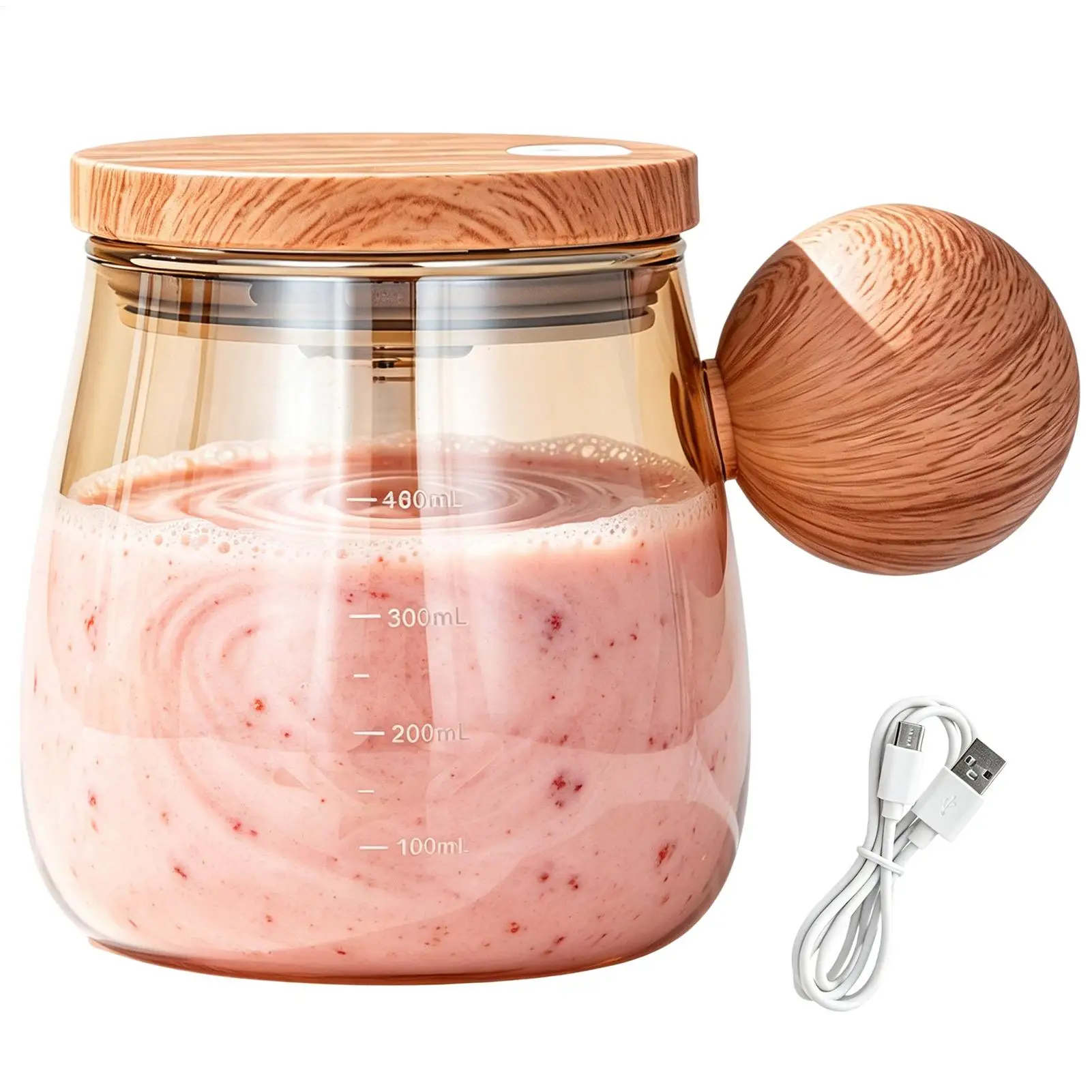 Automatic Stirring Mug Rechargeable Portable Comfortable Grip Shaker Self Mixing Cup Coffee Mug For Home Gym Commuting Travel