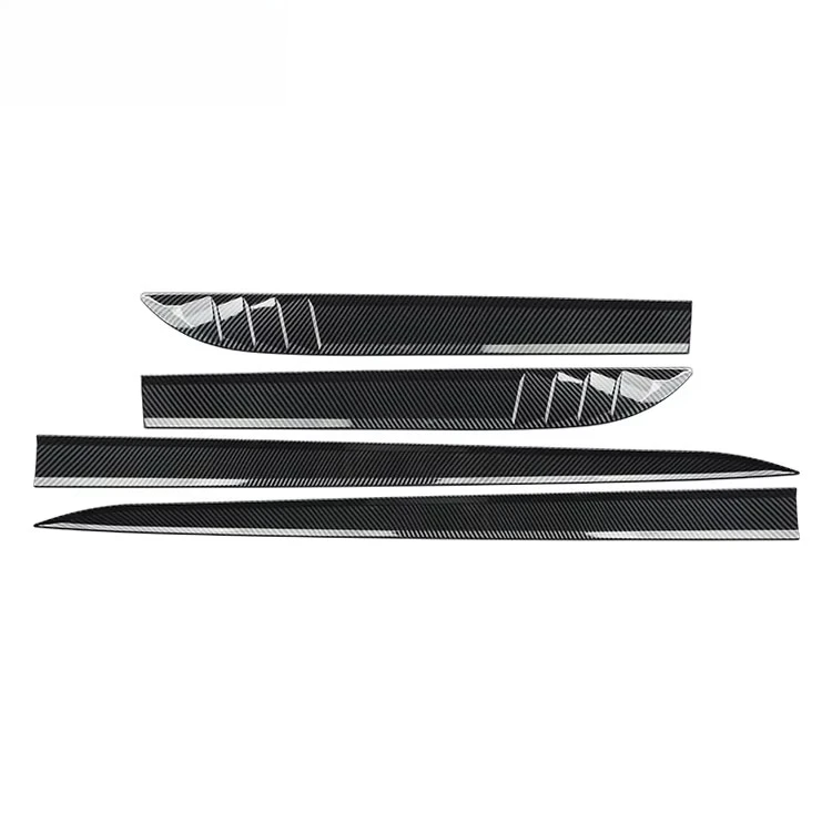 Car black /carbon fiber  Door Side Skirt Stickers  Racing Sport Body Decor  Car Accessories for Elantra 2021-2023 view 2