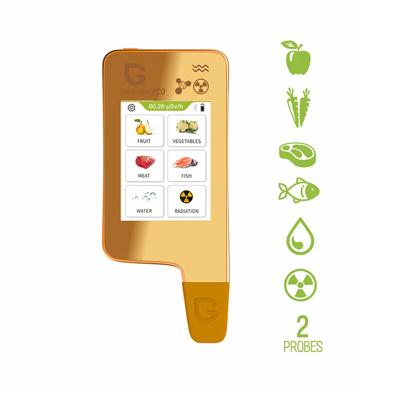 Greentest-ECO6 Upgrade Home Kitchen Tester di nitrato rilevatore di radiazioni TDS Water con funzione Bluetooth e schermo capacitivo